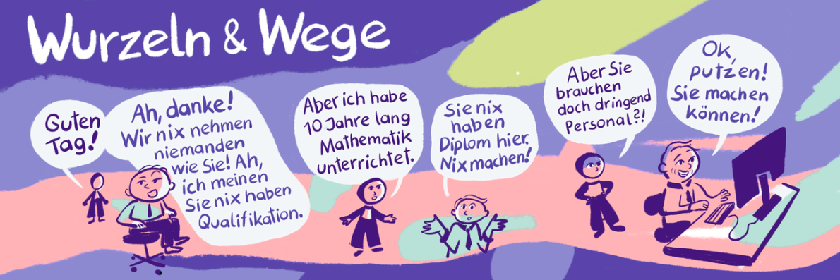 Comic Wurzeln und Wege &copy; Valerie Bruckb&ouml;g