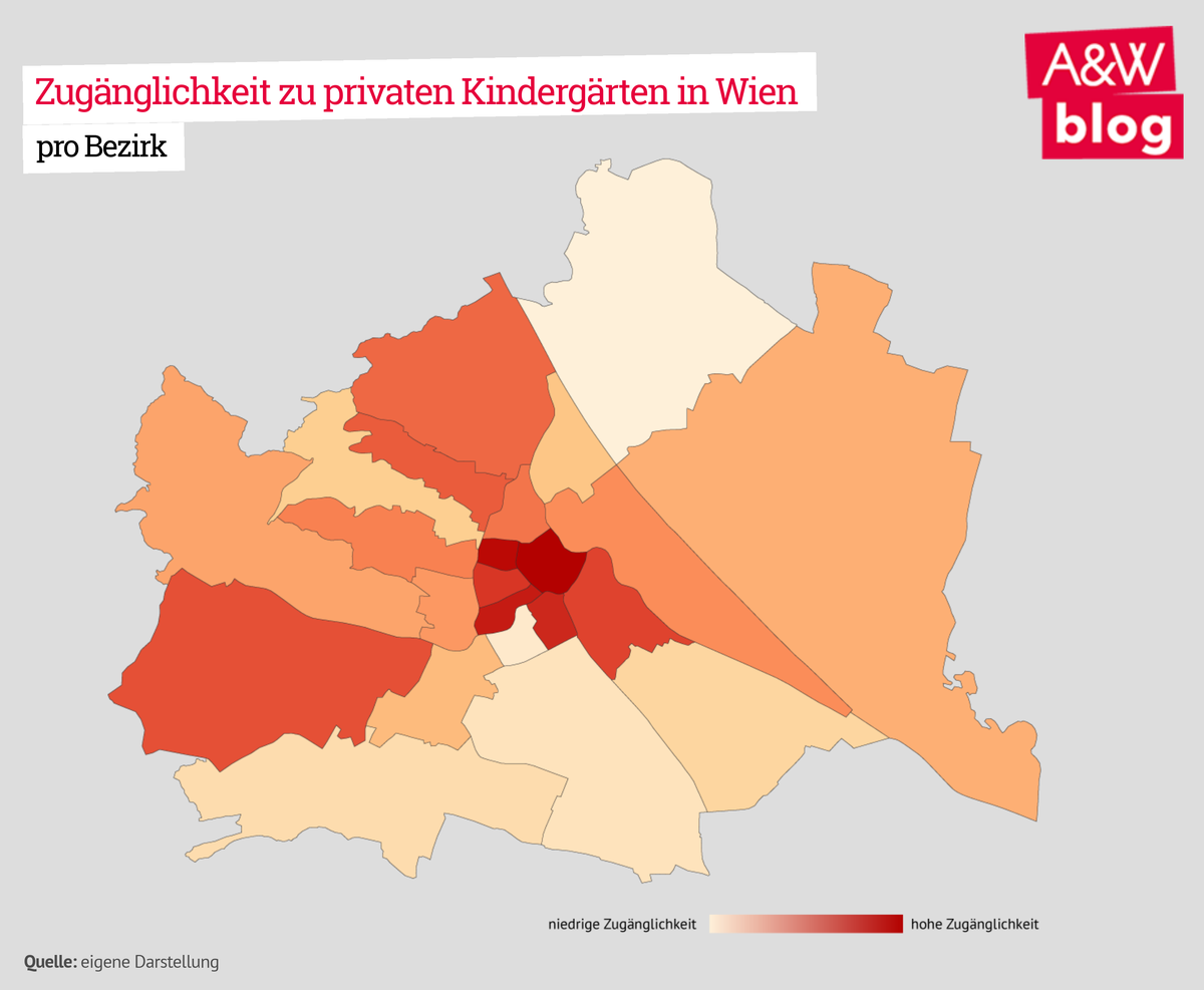 Zugänglichkeit zu privaten Kindergärten © A&W Blog